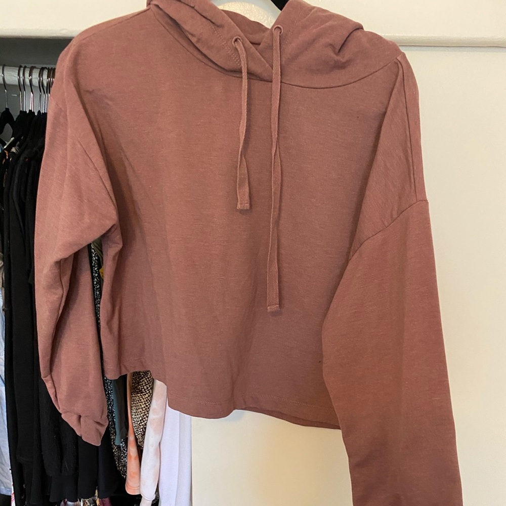 Zella Cropped hoodie sweatshirt